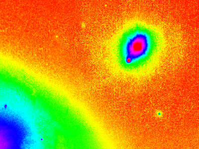 NGC 4319 and Markarian 205 false color